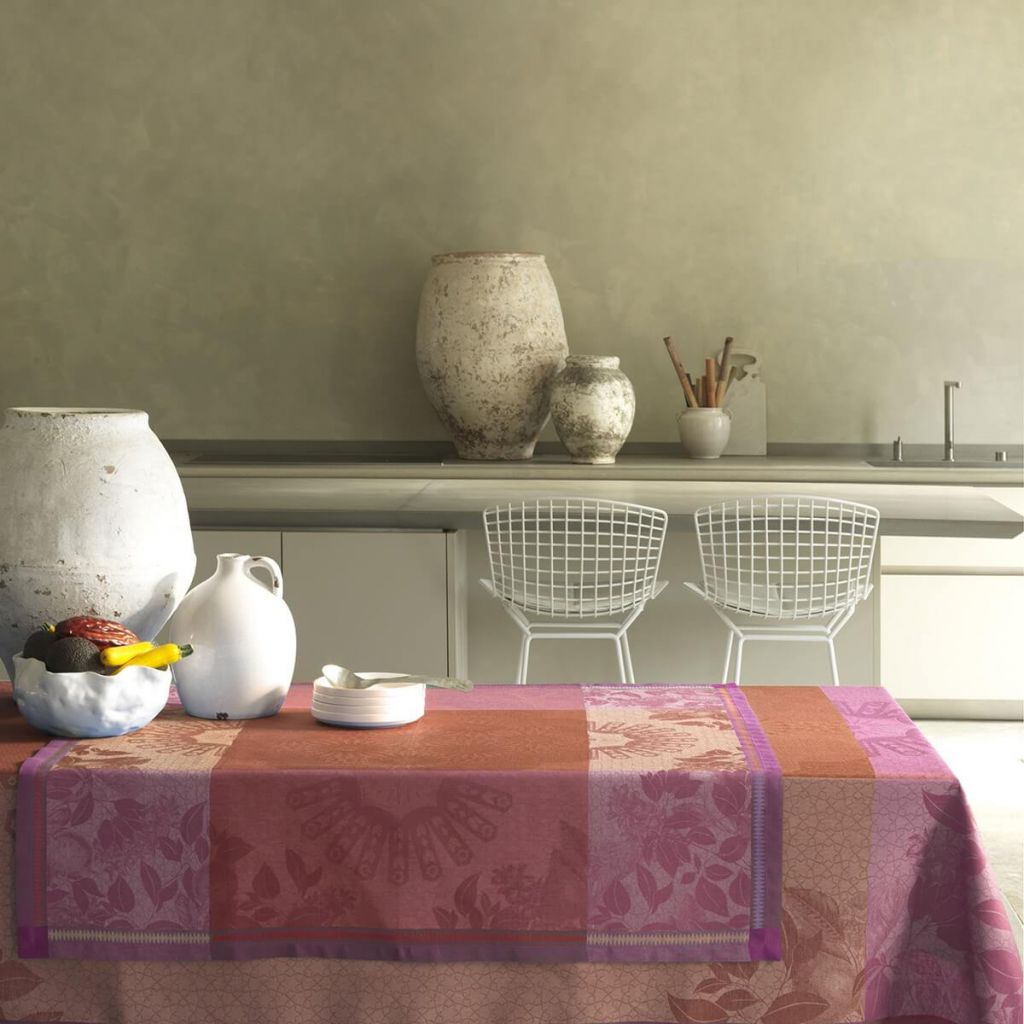 60 x 80 cm, algodón Trapo de cocina Le Jacquard Francais 26554 Peches en Mer Cire diseño de flores 